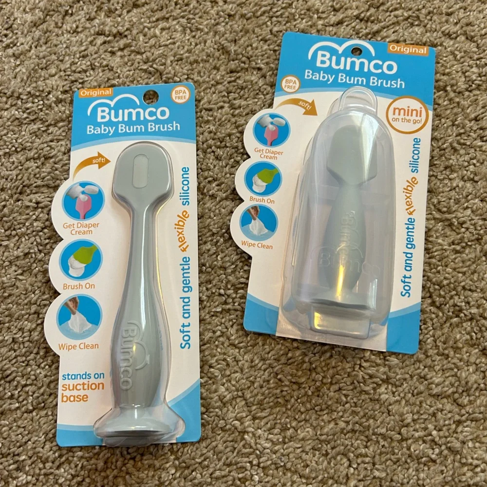 Bumco Baby Bum Brush - Light Gray Silicone (2)